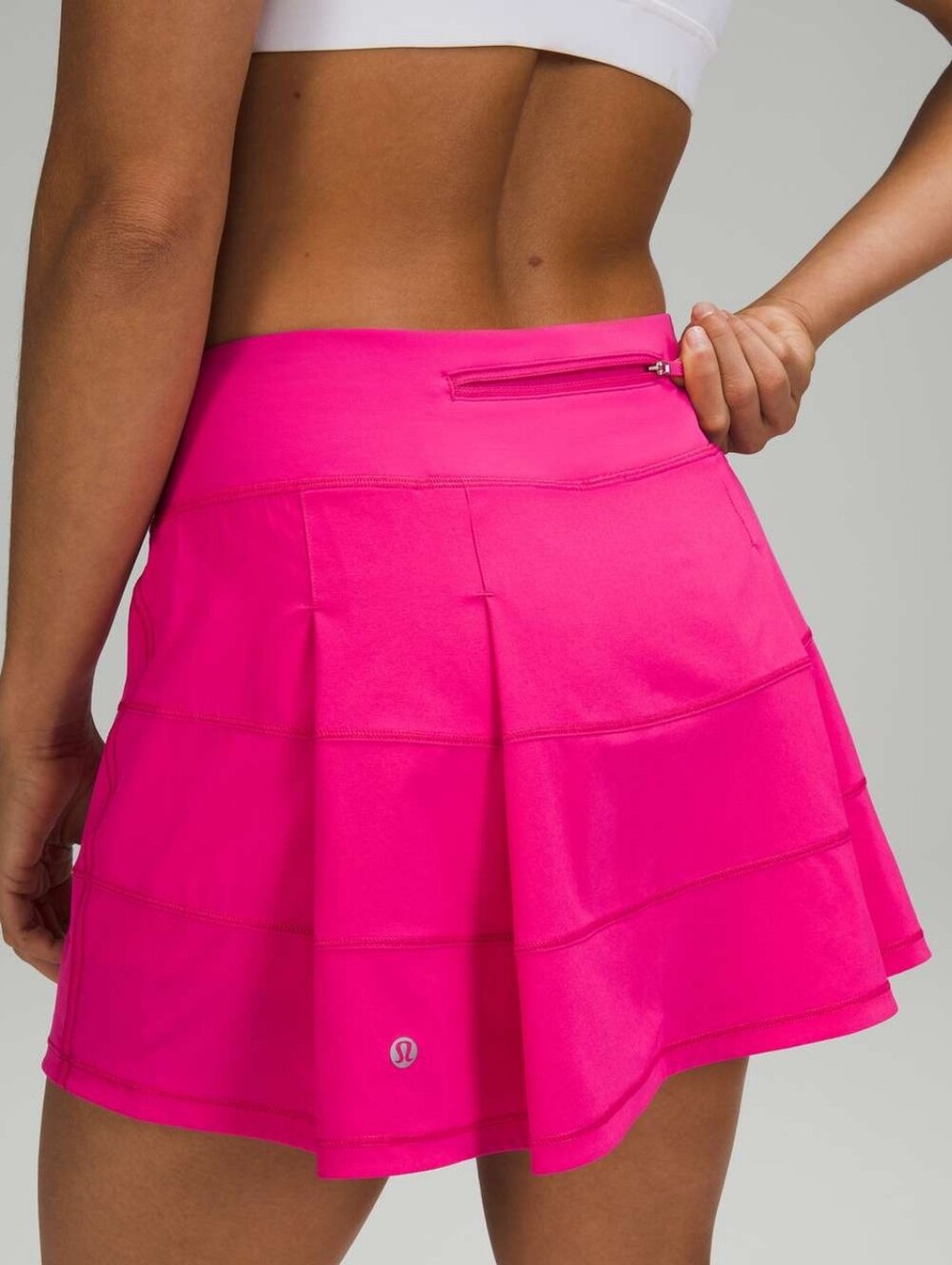 Lululemon Pace Rival Mid Rise Tennis Mini Skirt Skort Sonic Pink Size 2